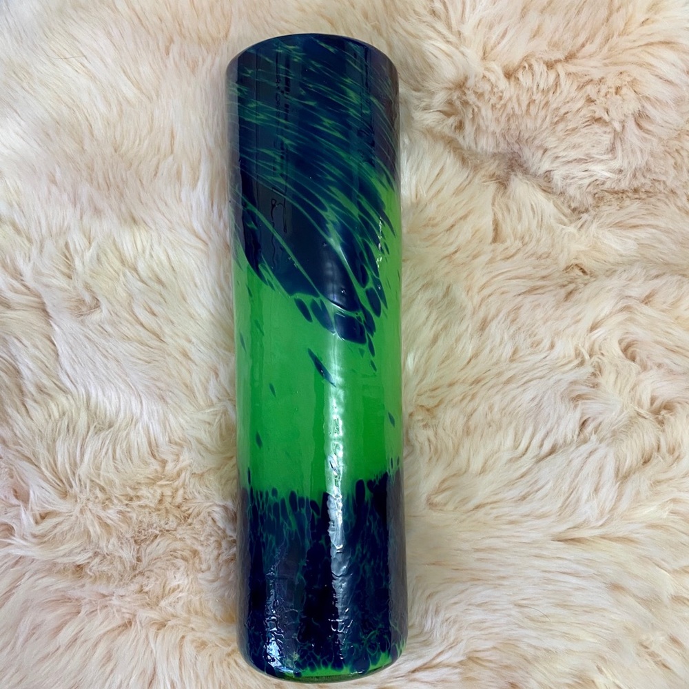 Hand blown glass vase